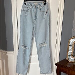 Pacsun‎ Women' 90’s boyfriend high rise relaxed leg size 26 light wash